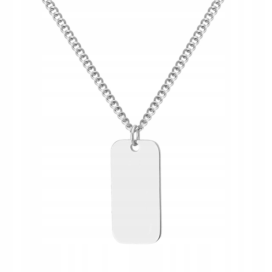 Pánská destička na řetízku pro gravírování vojenská známka ocel Gravírování