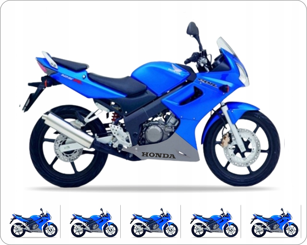 Samolepky Juula Pro Honda Cbr 125 R 2004-2005 Modré PB325E Stříbrné