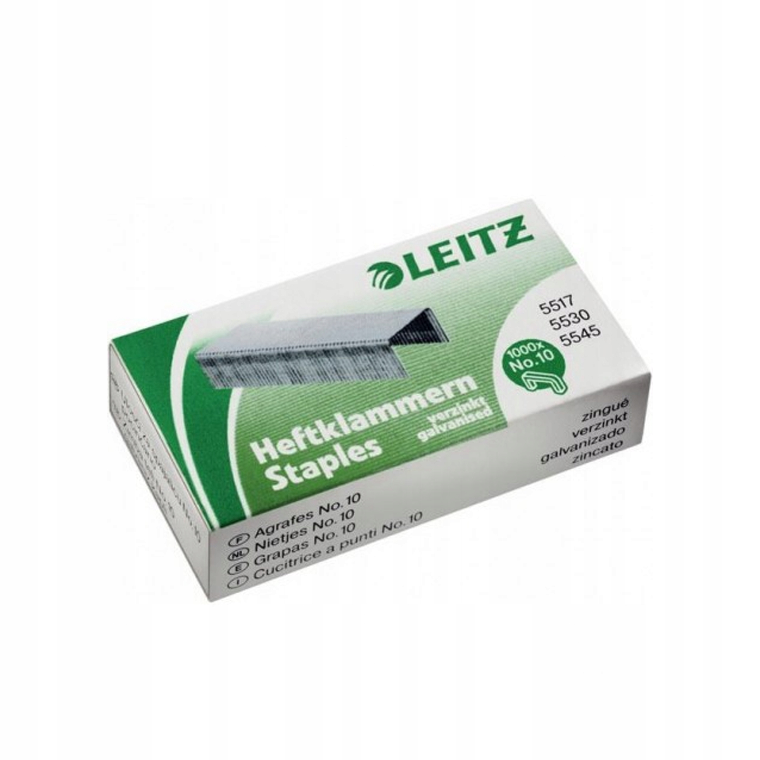 

Zszywki NR10 Leitz Stalowe Galwanizowane 1000szt.