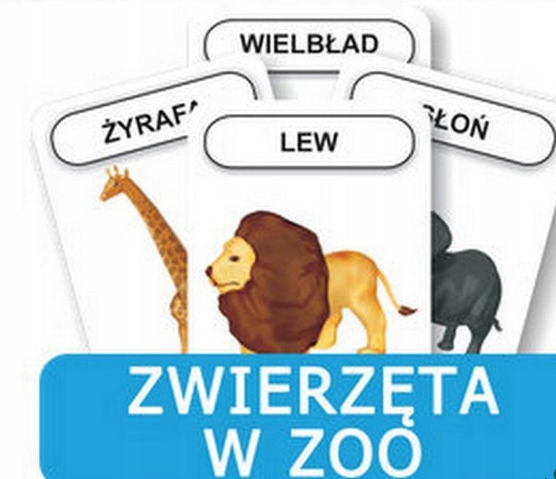 KARTY LOGOPEDYCZNE rozwijanie mowy ZWIERZĘTA w ZOO