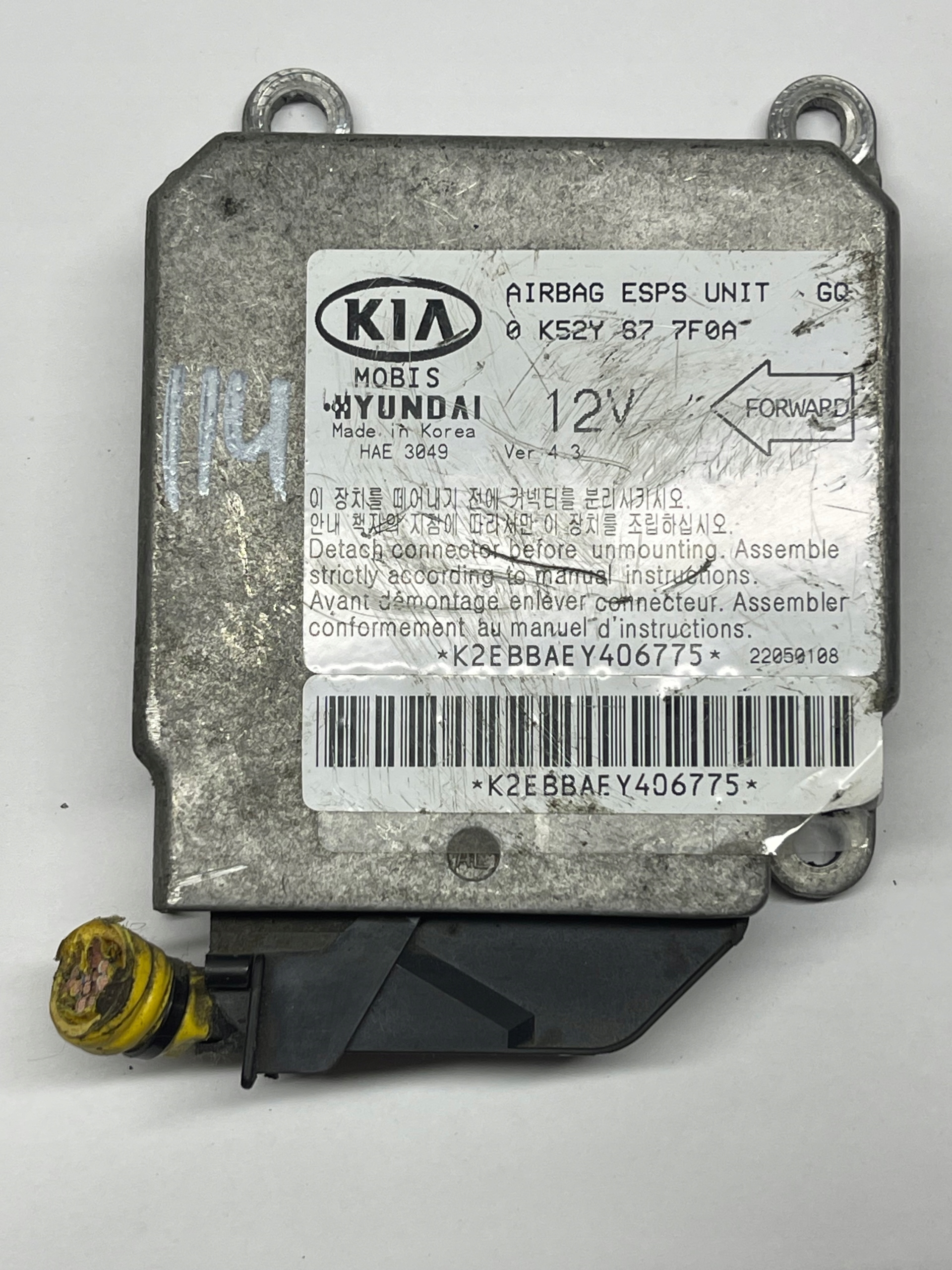 0K52Y677F0A Sensor airbag Kia Carnival257980