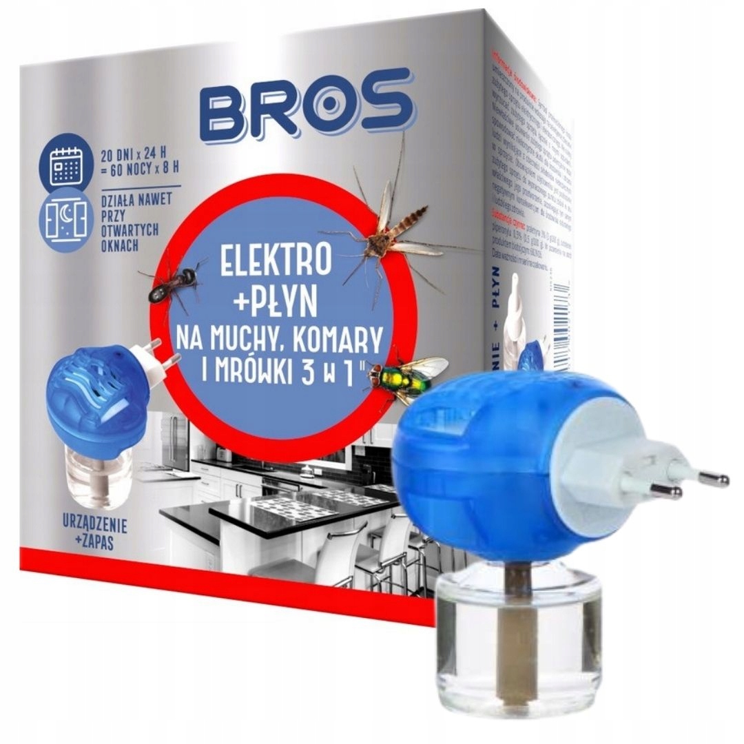 

Elektro Fumigator Na Mrówki Muchy Komary Bros Płyn