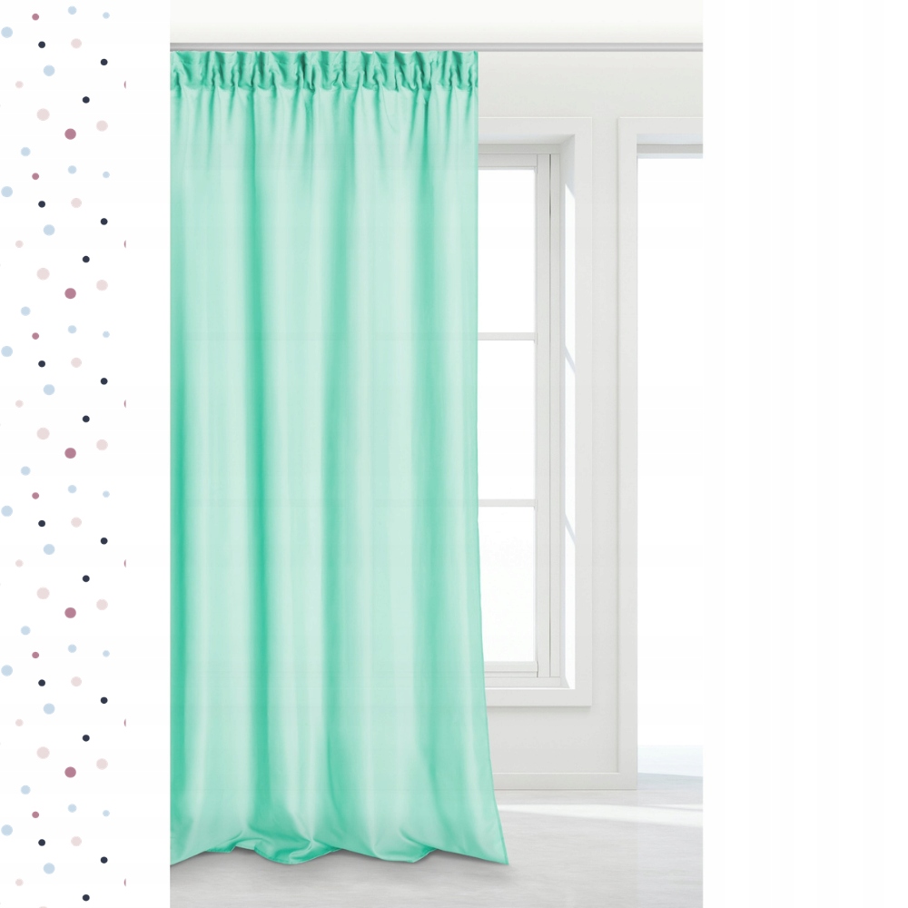 MODNA ZASŁONA TAŚMA ŻABKI 140X250 VIVA KOLORY Kolor odcienie różowego