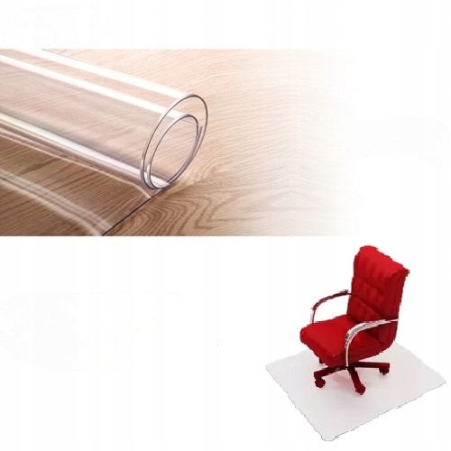 Mata ochronna poliwęglan 125x102 cm pod krzesło fotel zaokrąglone narożniki