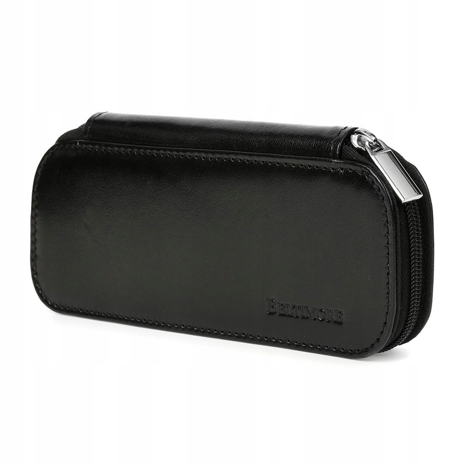 

Etui skórzane piórnik na długopisy na suwak Czarne