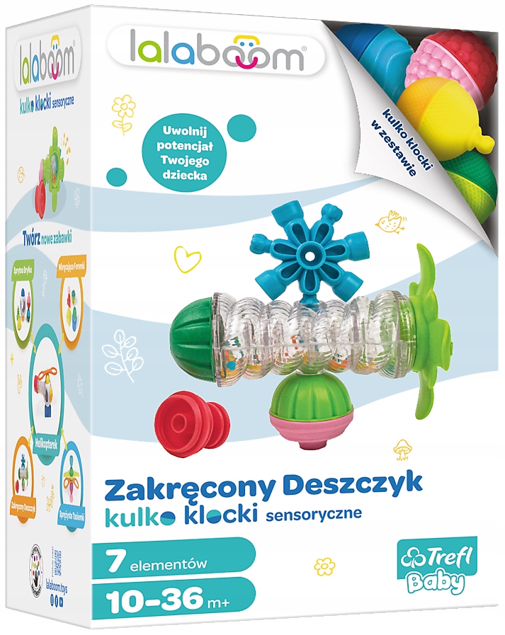 

Trefl LalaBoom Zakręcony Deszczyk Kulko-Klocki