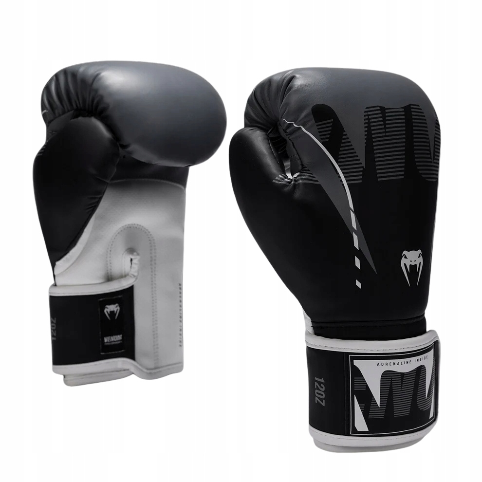 Venum Boxerské rukavice Adrenaline černé/stříbrné 16oz