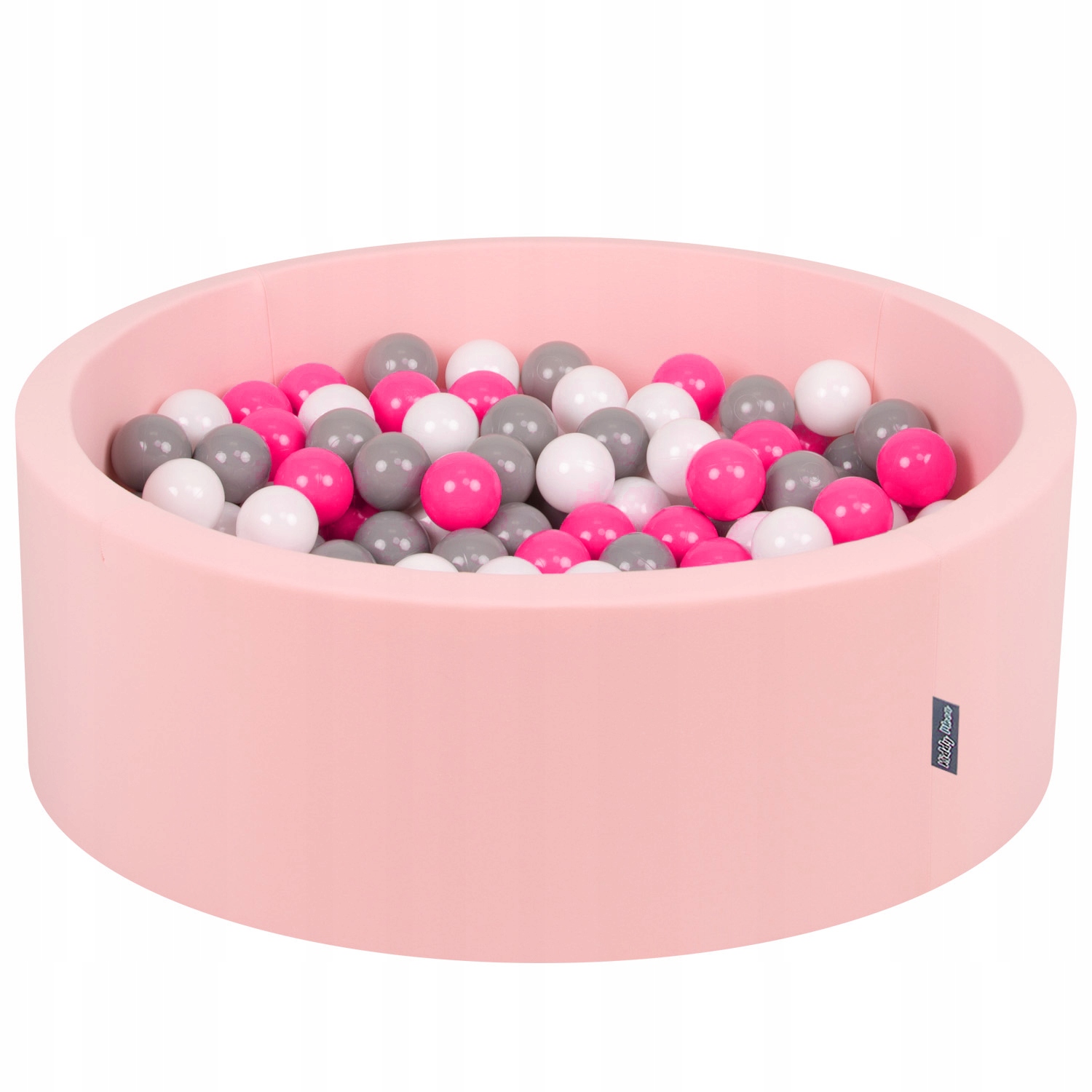 KiddyMoon Suchy Basen okrągły 300 kulek DLA DZIECI
