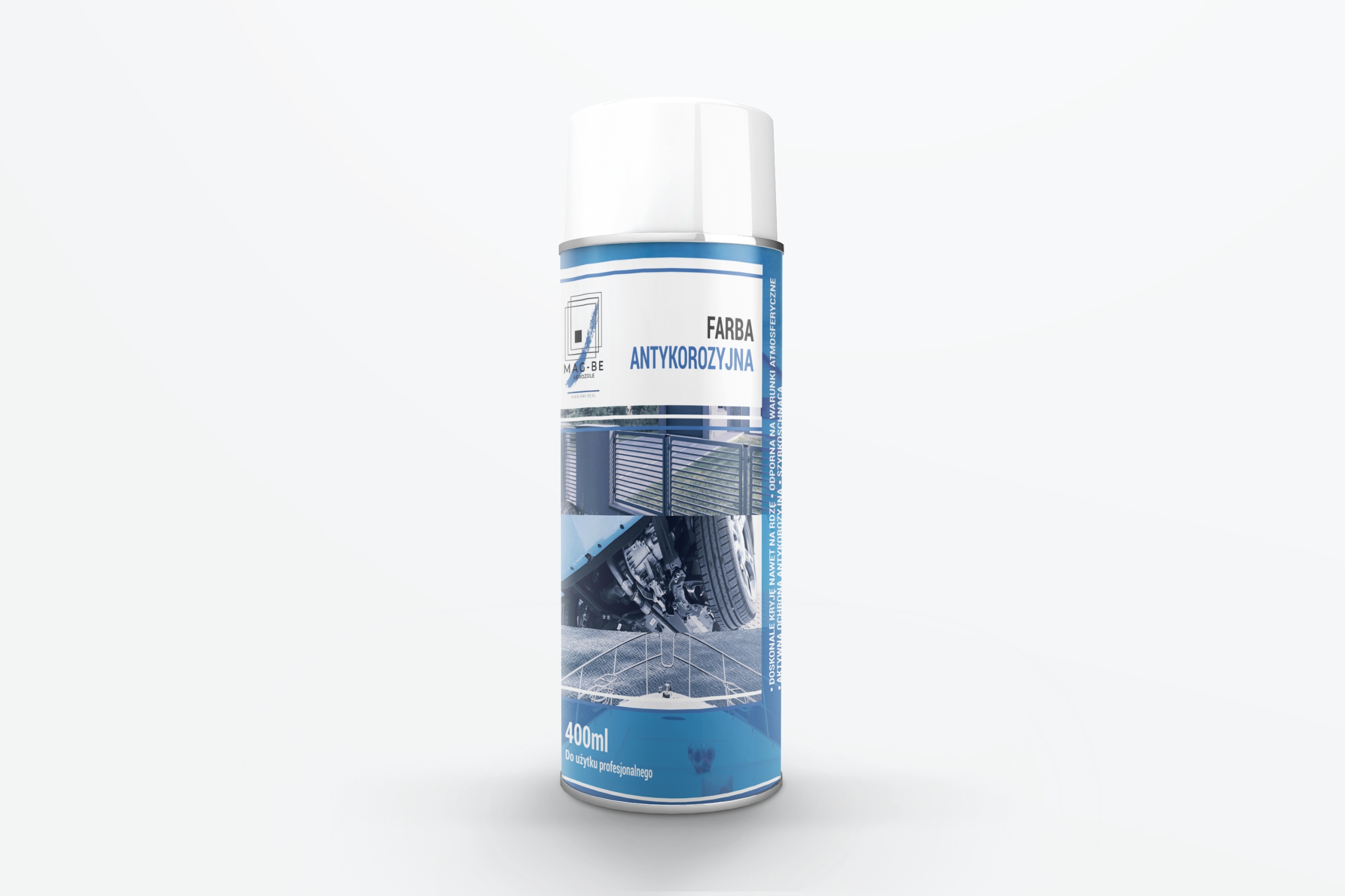 

Spray na rdzę,farba antykorozyjna Ral 7001 Mat