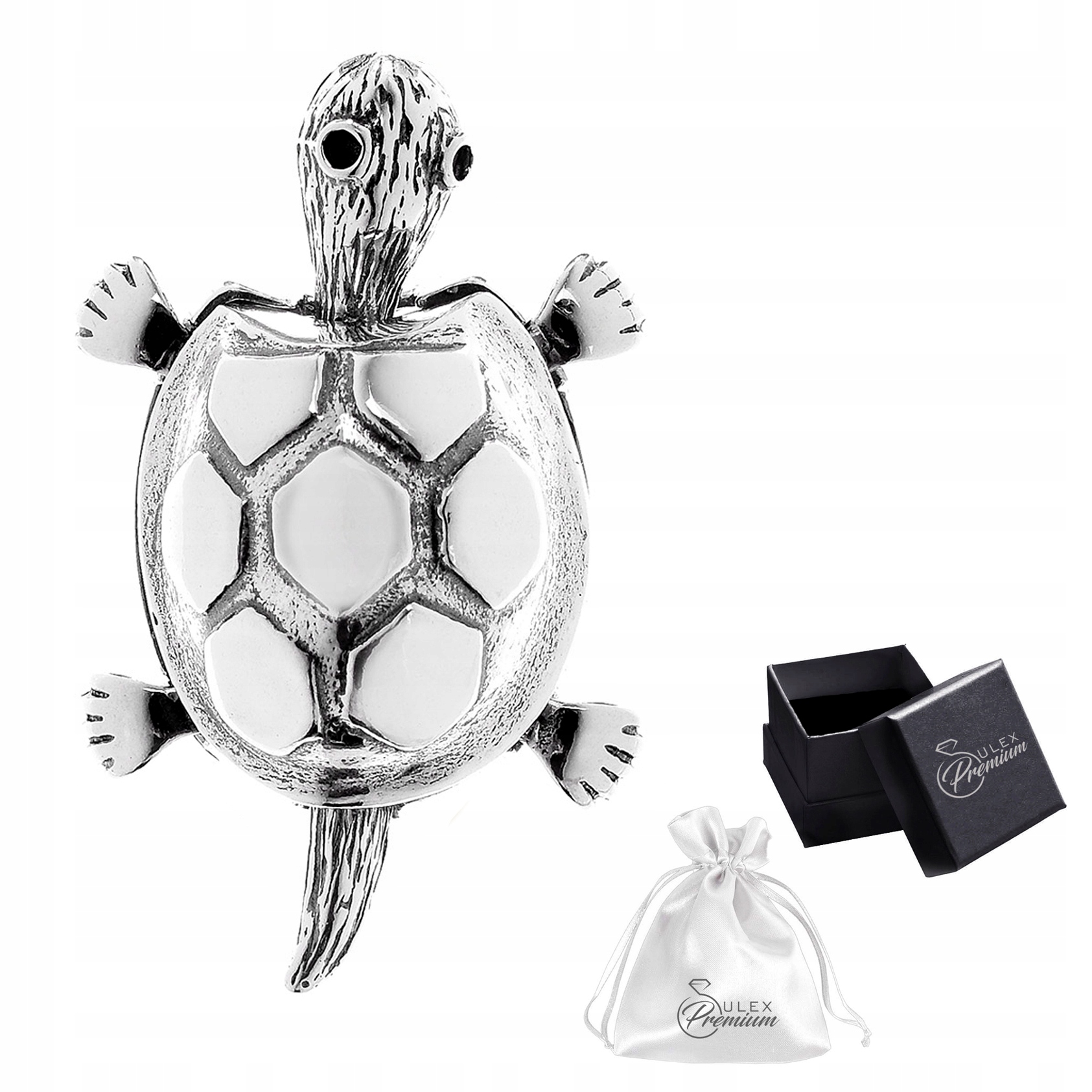 Stříbrný přívěsek ryzost 925 Elegantní Roztomilá Želva s pohyblivou hlavou a nohama