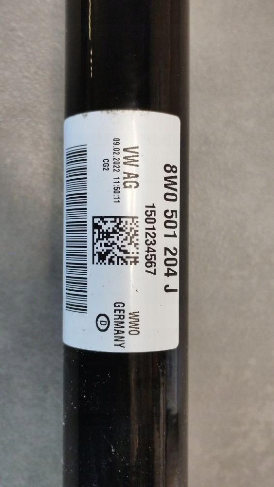 Audi A4 S4 B9 8W semi-axis right rear part rear 8W0501204J