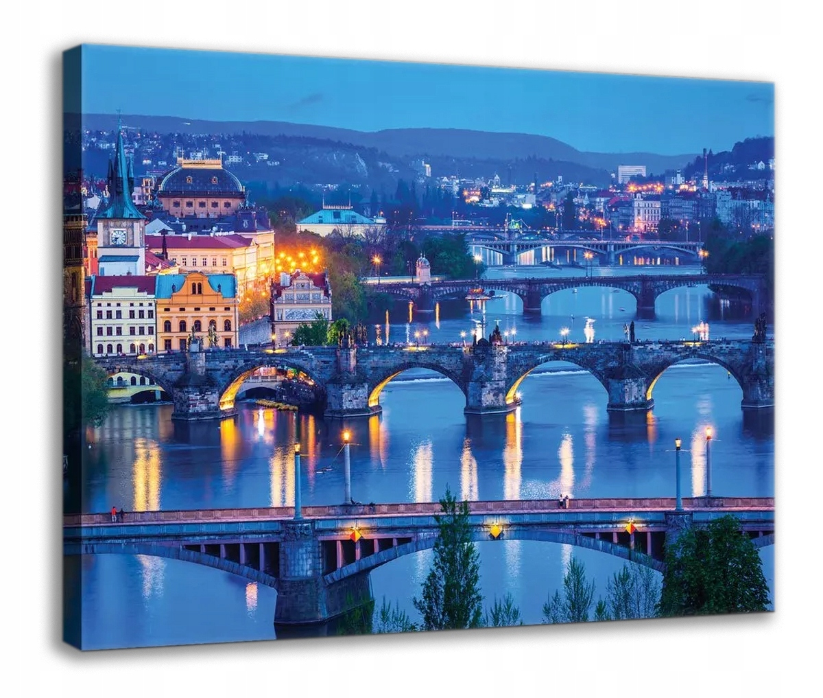 Obraz Na Plátně Canvas 100x75 Praha Most Vltava