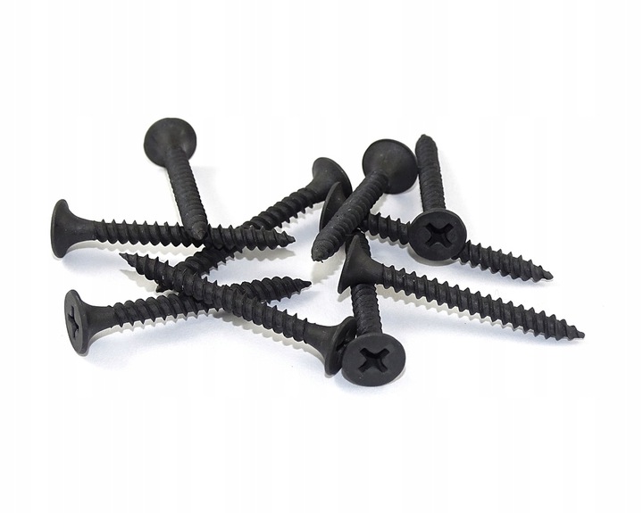 

Wkręty czarne do płyt gipsu Metal 3,5x25 1kg