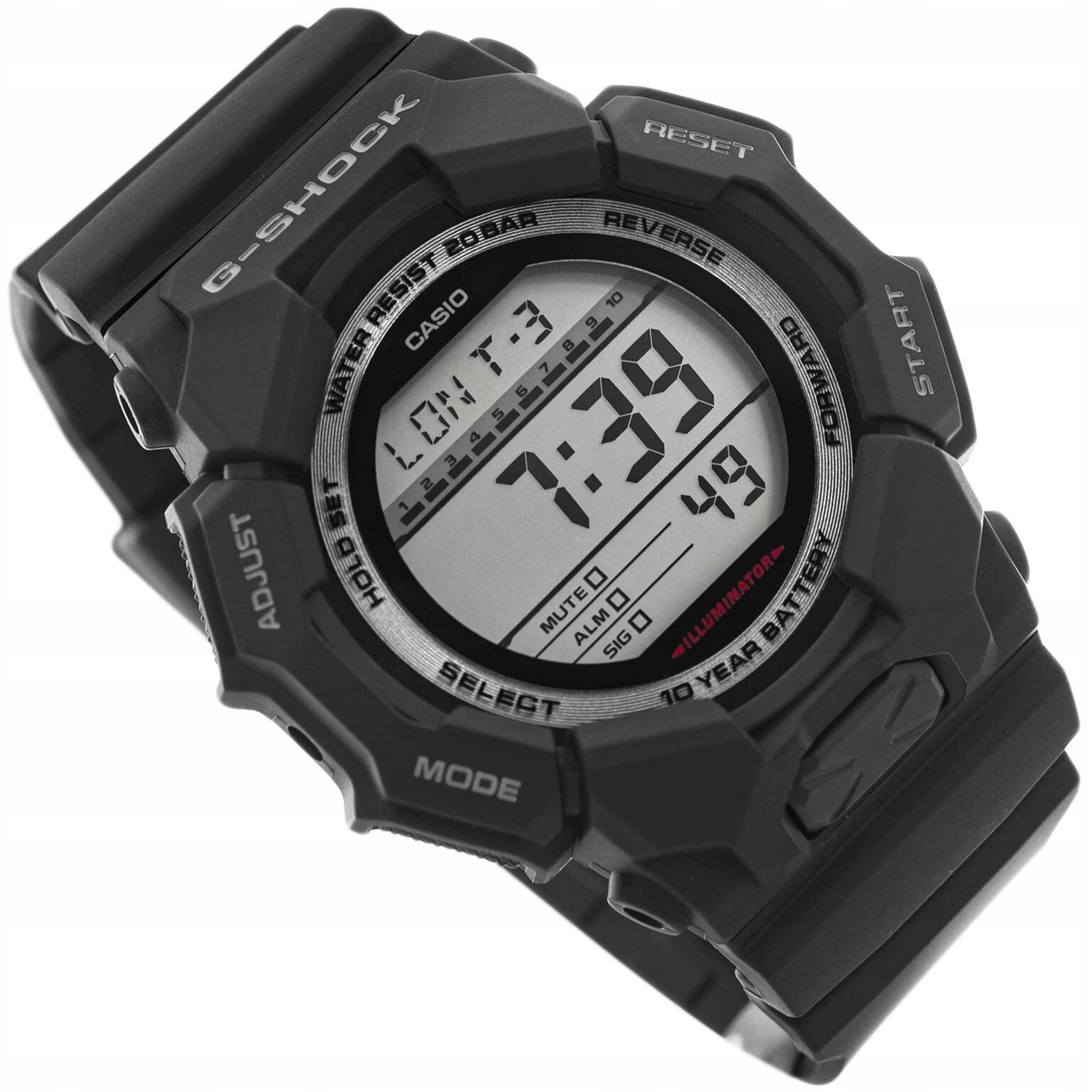Pánské Hodinky Casio GD-010-1ER G-shock Černé S Sportovním Řemínkem 200 M