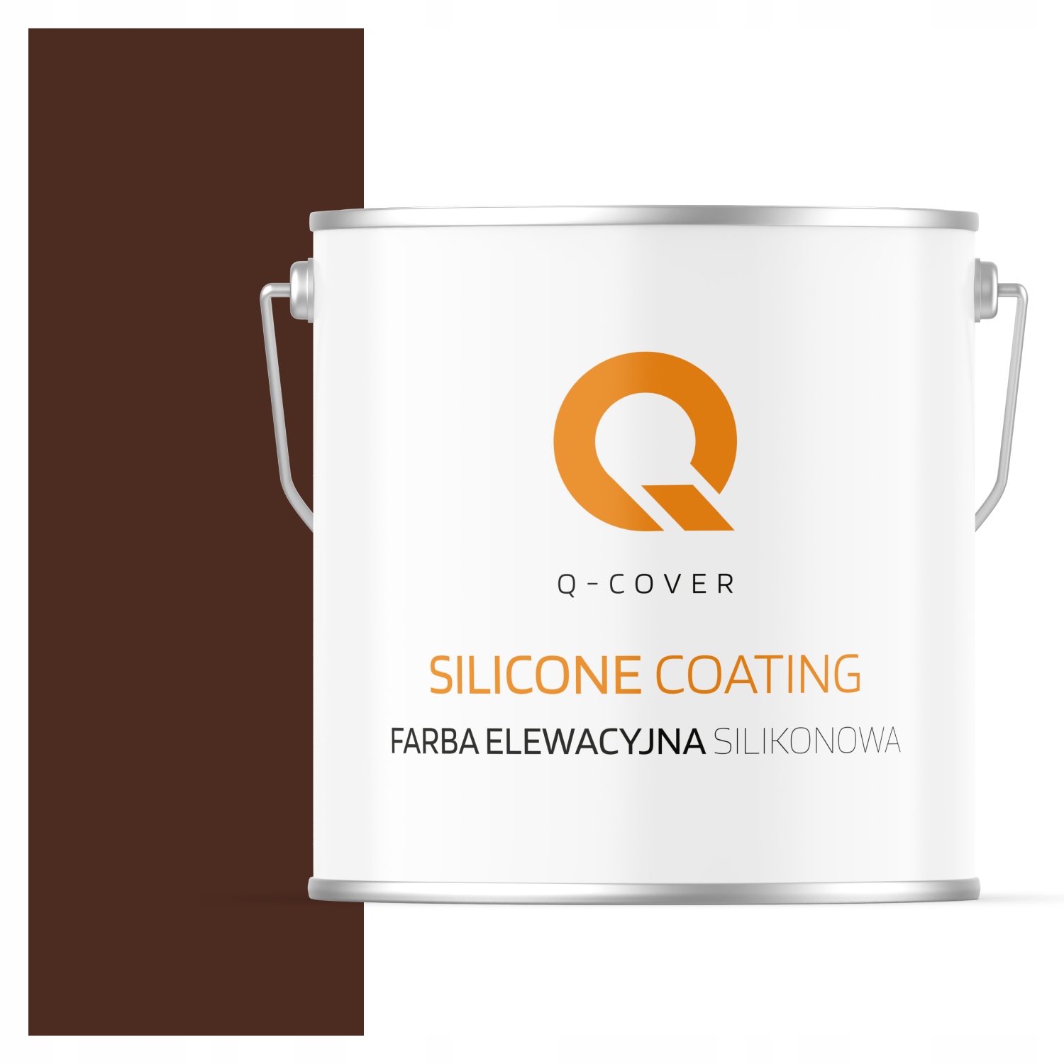 Silikónová Fasádna Farba Na Maľovanie 5 L Mahagónová Hnedá Ral 8016 Uv