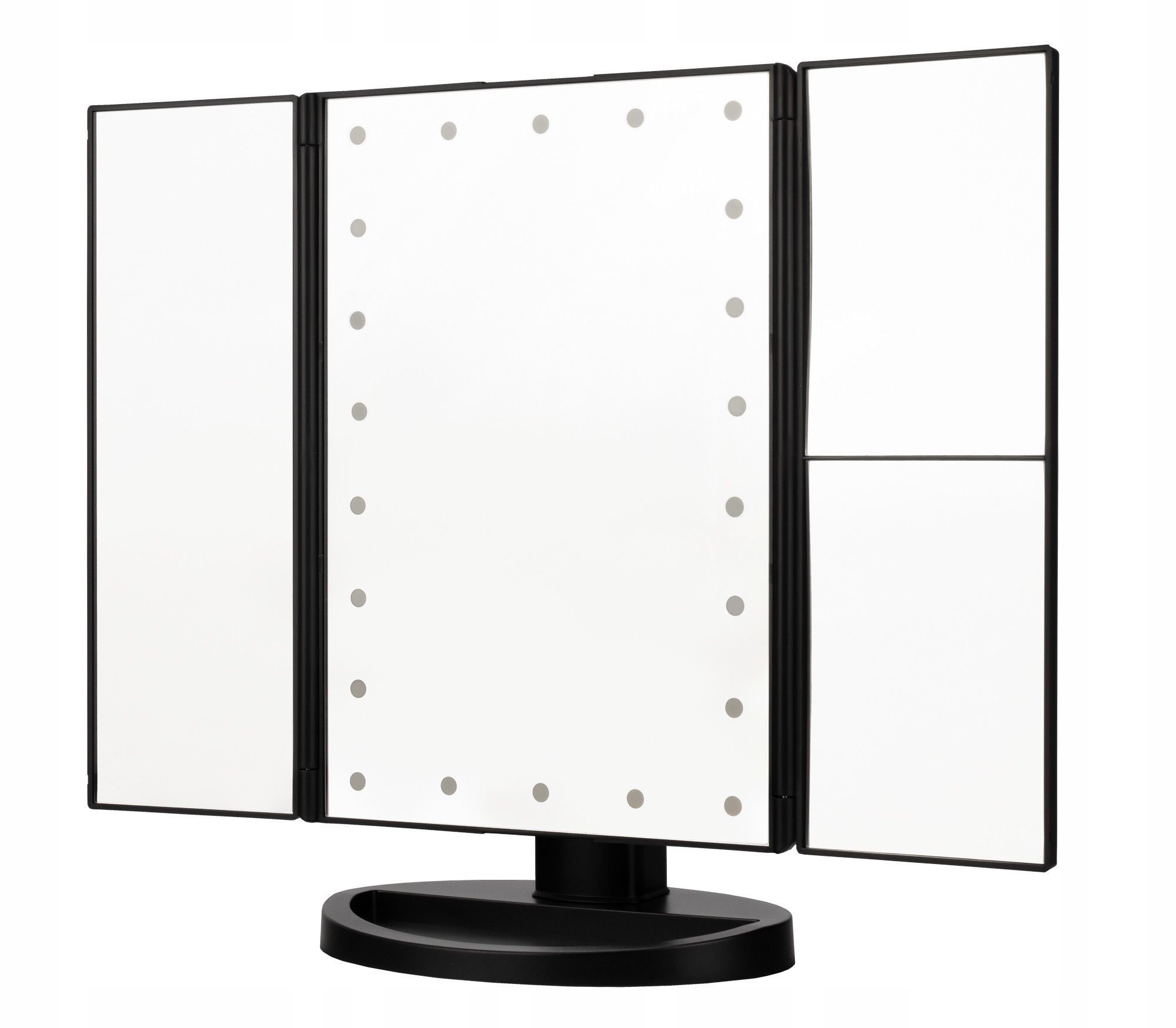 Lusterko do makijażu Humanas HS-ML04 z podświetleniem 21 LED 4xAAA x2 x3 Marka Humanas