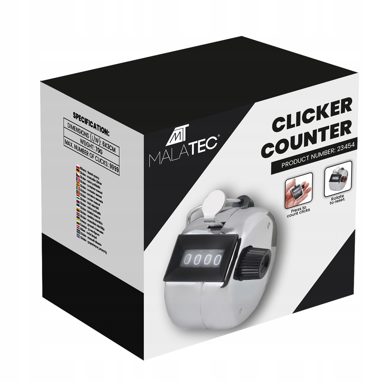 KLIKACZ KLIKER LICZNIK RĘCZNY MECHANICZNY PEDOMETR CLICKER DLA PODRYWACZA Kod producenta 23454