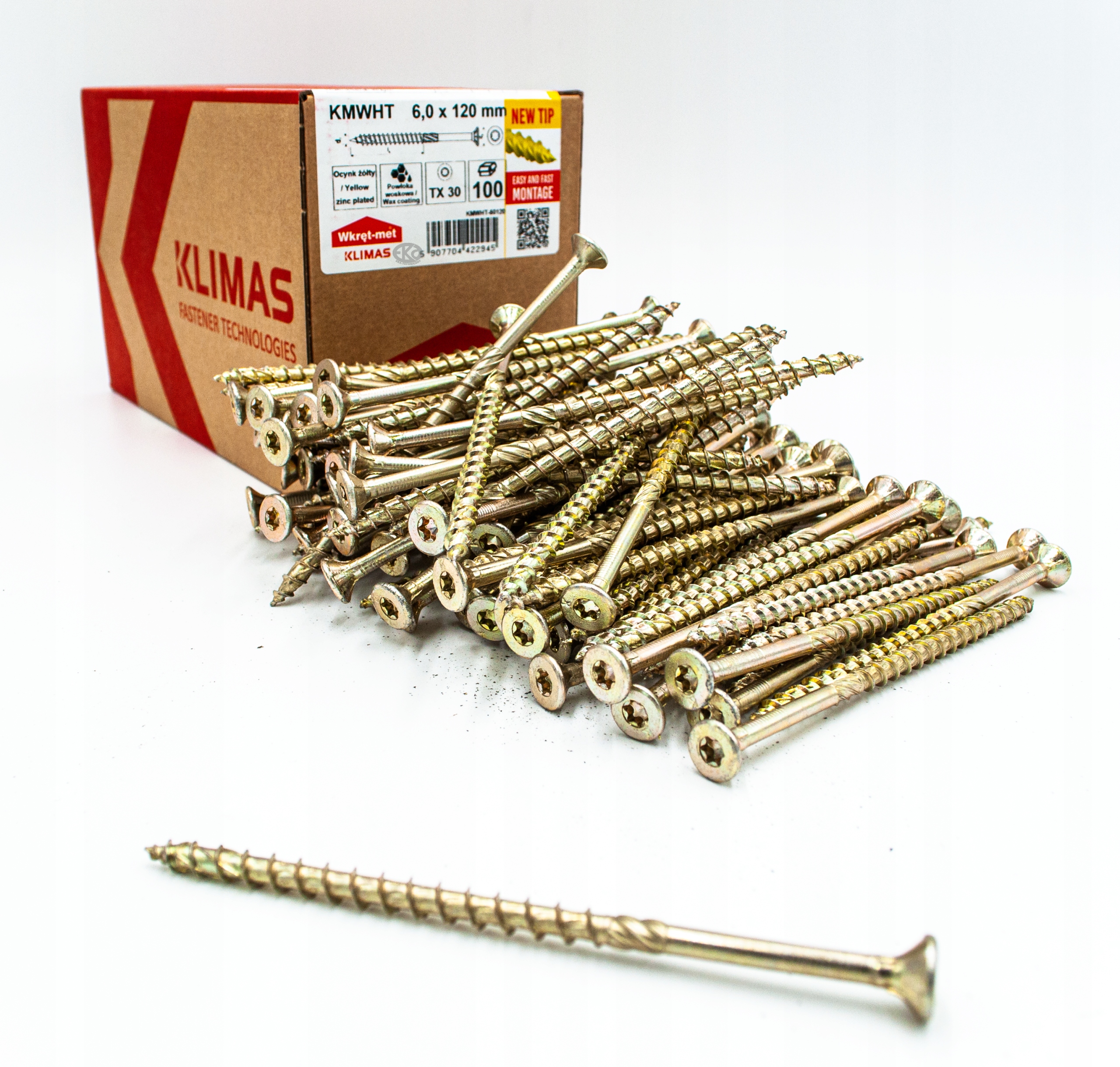 

Wkręty Ciesielskie 6X120 Torx Łeb Stożkowy 100szt