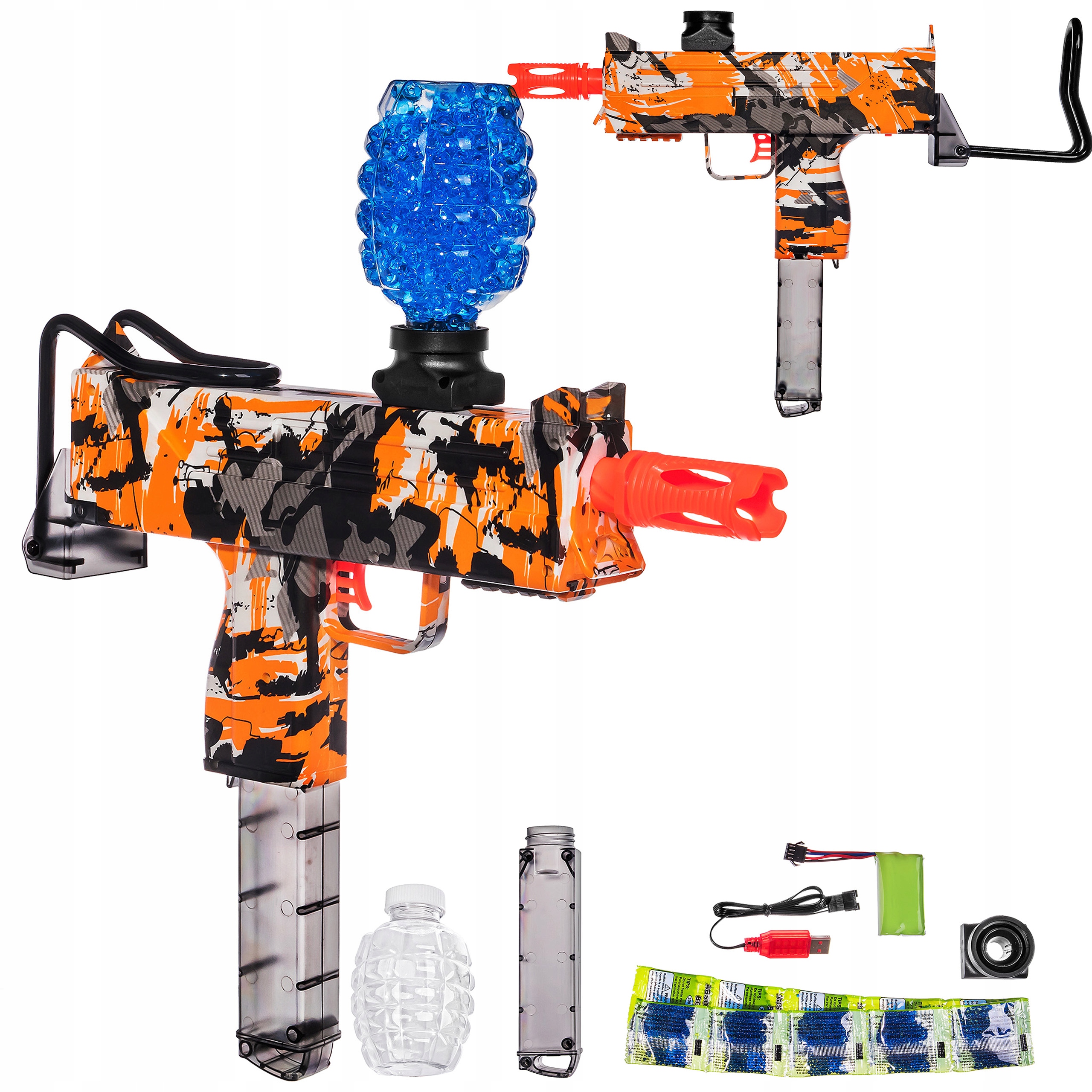 

Karabin Pistolet Automat Kulki Żelowe Uzi Elektryk