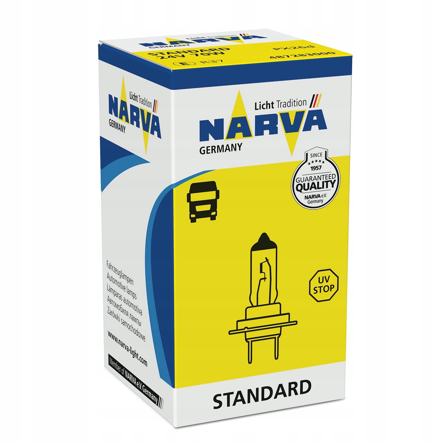 

Narva Standard H7 24V 70W PX26d halogen 48728