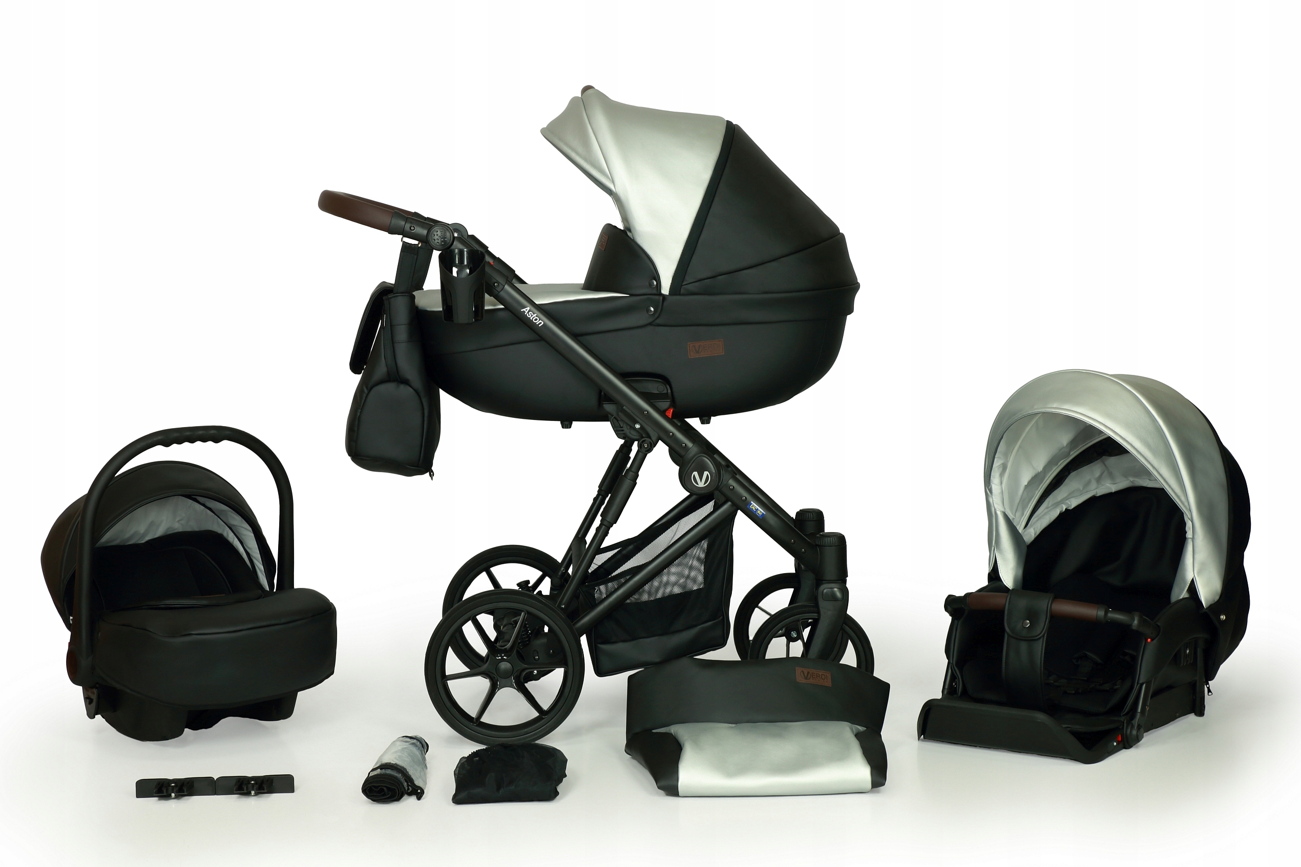 WÓZEK DZIECIĘCY VERDI ASTON 3W1+ TORBA + AKCESORIA