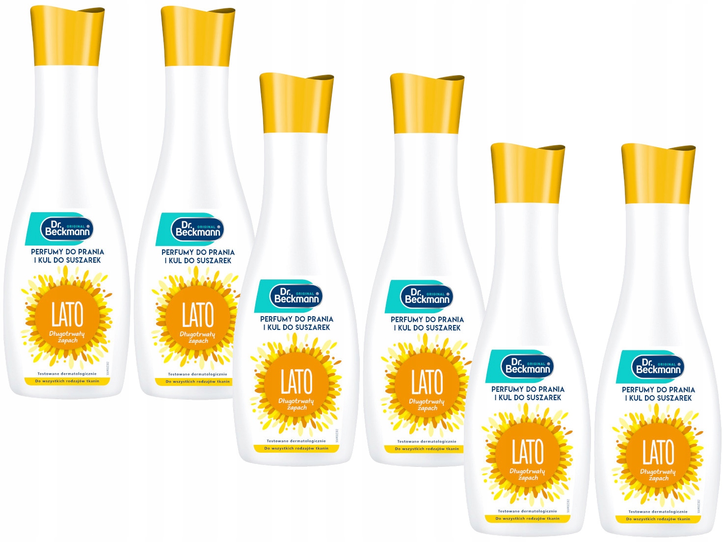 Levně Dr. Beckmann parfém do prádla a kuličky do sušiček Koncentrát Léto 250 ml 6x