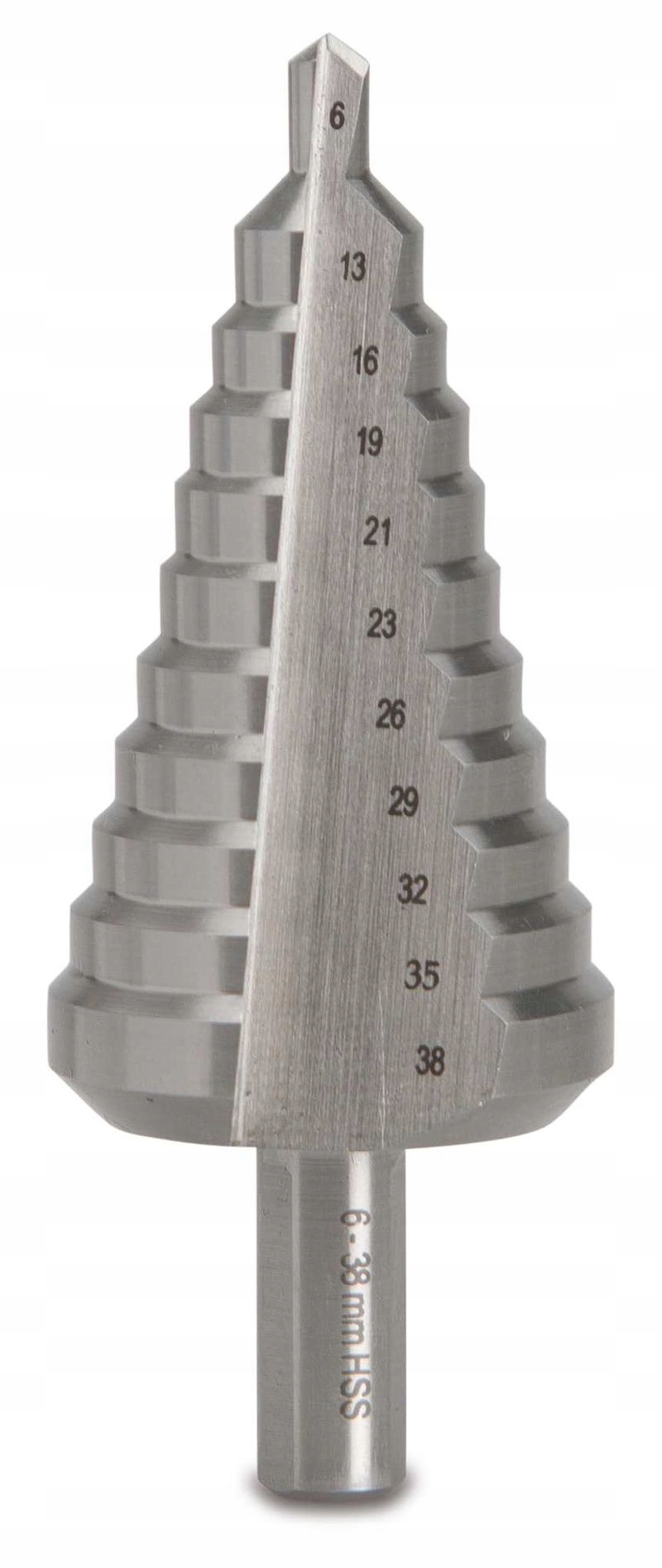 WIERTŁO STOŻKOWE STOPNIOWE, HSS, PG7-PG29, ŚR13-38 MM MODEL BM1942