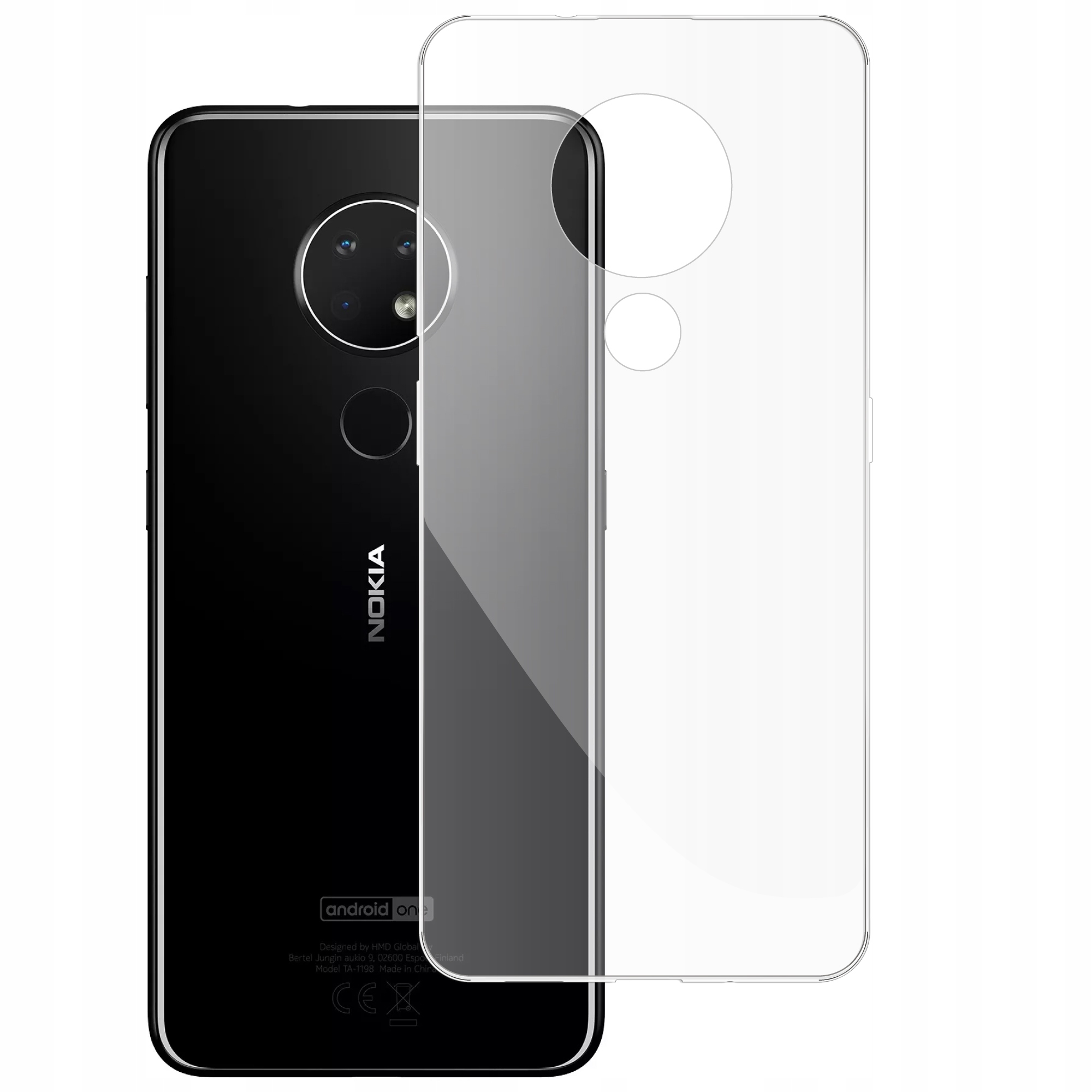 

Etui do Nokia 6.2 / 7.2 gumowe Slim Clear View