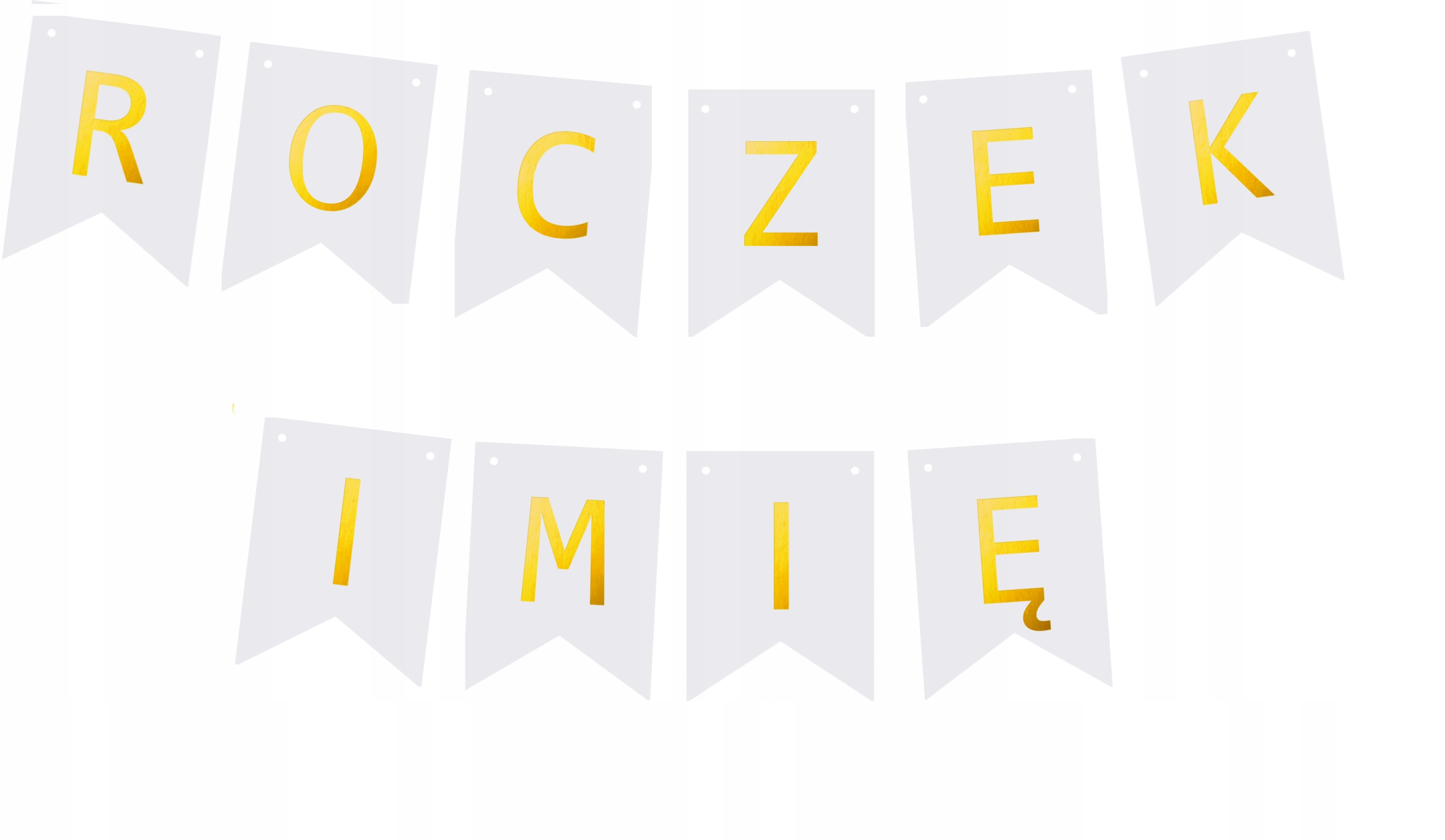 

Girlanda napis Roczek Imię Dziecka baner