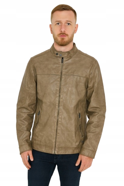 Guess Pánská Béžová Softshellová Bunda Se Zipem Na Rukávech XL 2CD