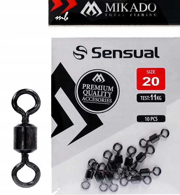 Krętlik rolkowy Mikado nr 20 Bn 10szt 11kg WrocłaW