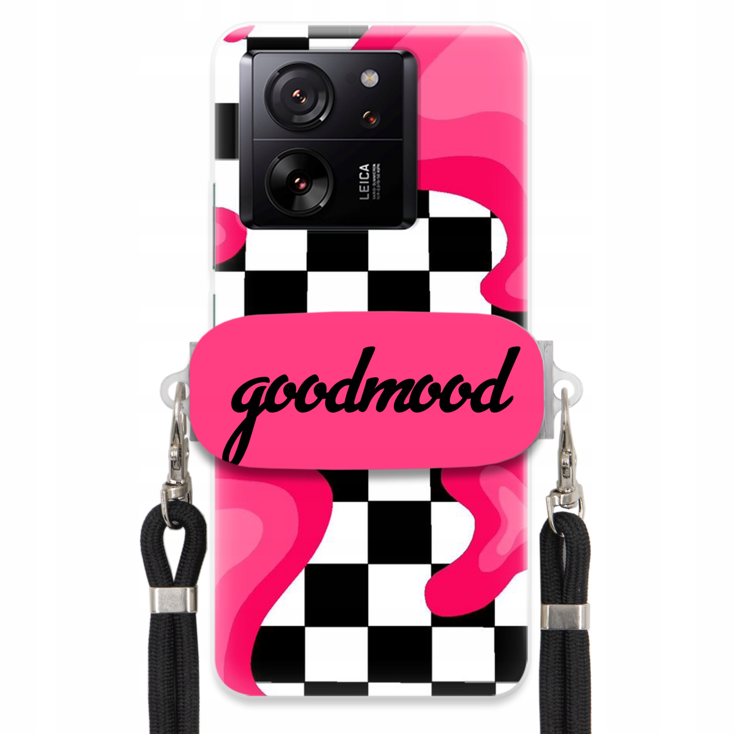 Puzdro Pre Xiaomi 13T Sada Case Držiak Na Vodítko Čierna Pre Teenagerov Splash