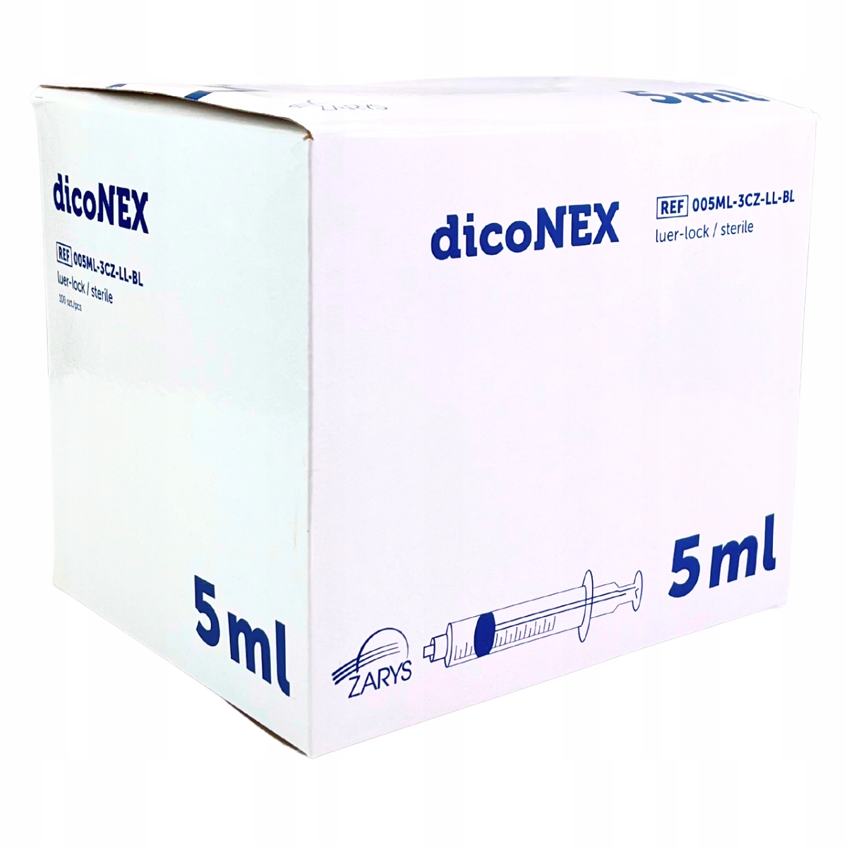 

Strzykawki 3 częściowe luer-lock dicoNEX Zarys 5ml
