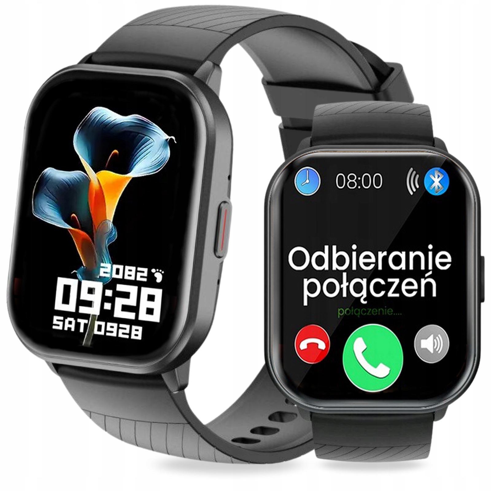 Dámské Chytré Hodinky Polské Menu Hovory Puls Tlak Sport Černé