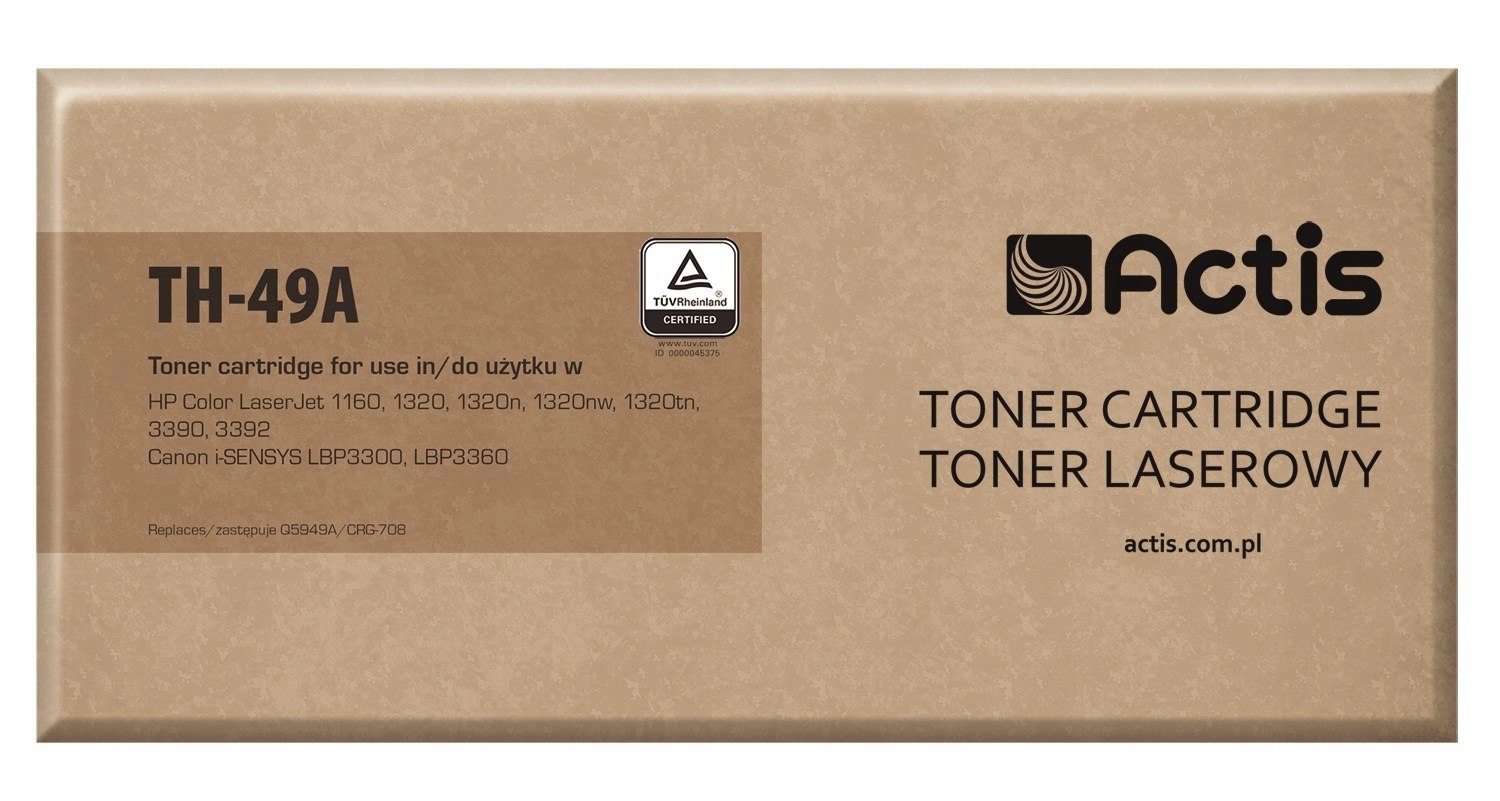 Actis TH-49A Toner (zamiennik Hp 49A Q5949A, Canon CRG-708; Standard; 2500