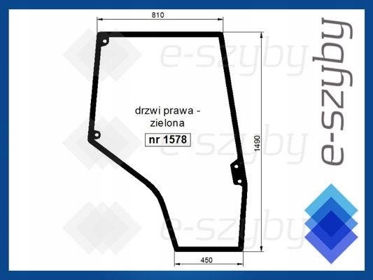 sklo Mf 5400 6400 7400 8400 dveře pravé