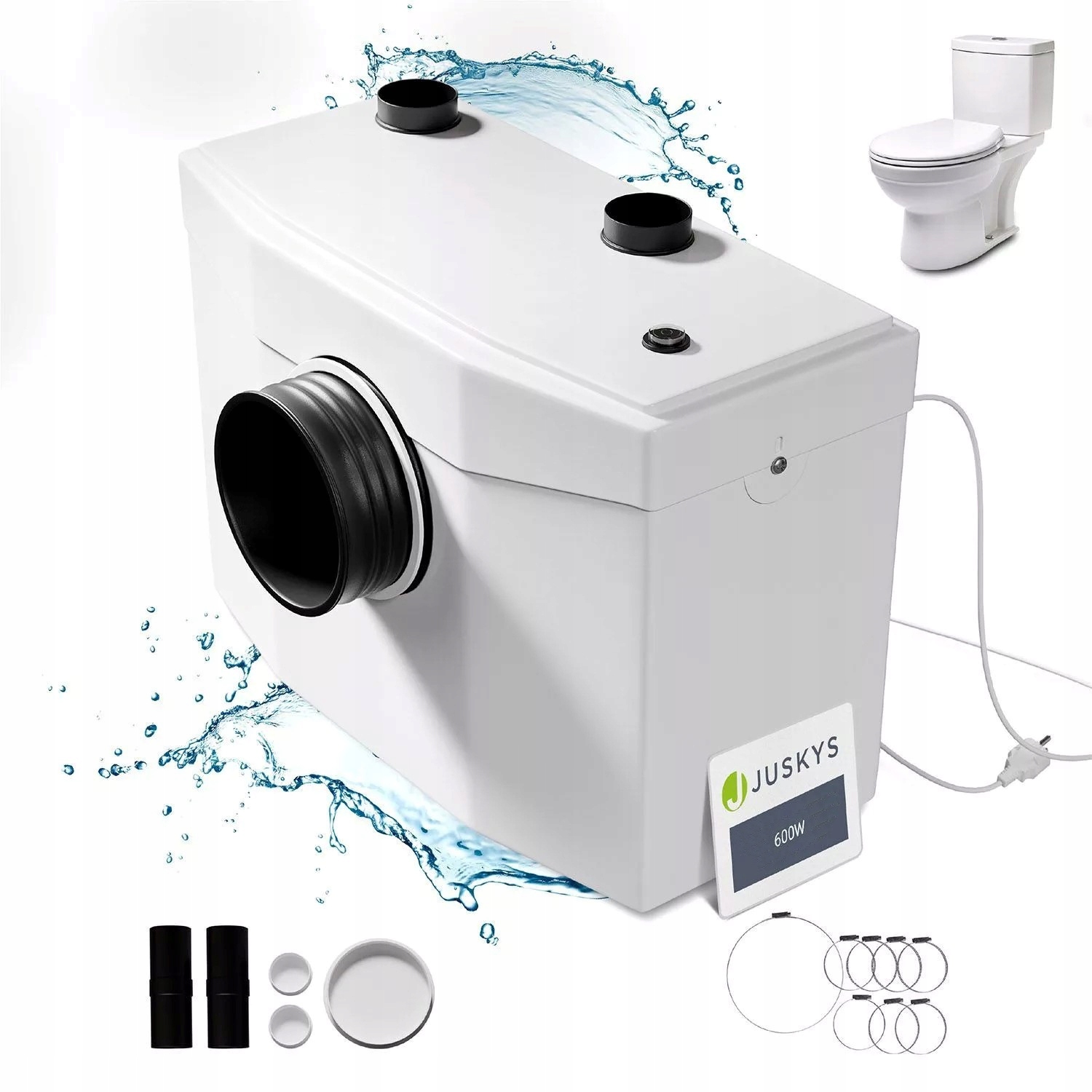 Pompa Wc Rozdrabniacz Młynek Ścieków Przepompownia Toalety 600W Do 7M 240L