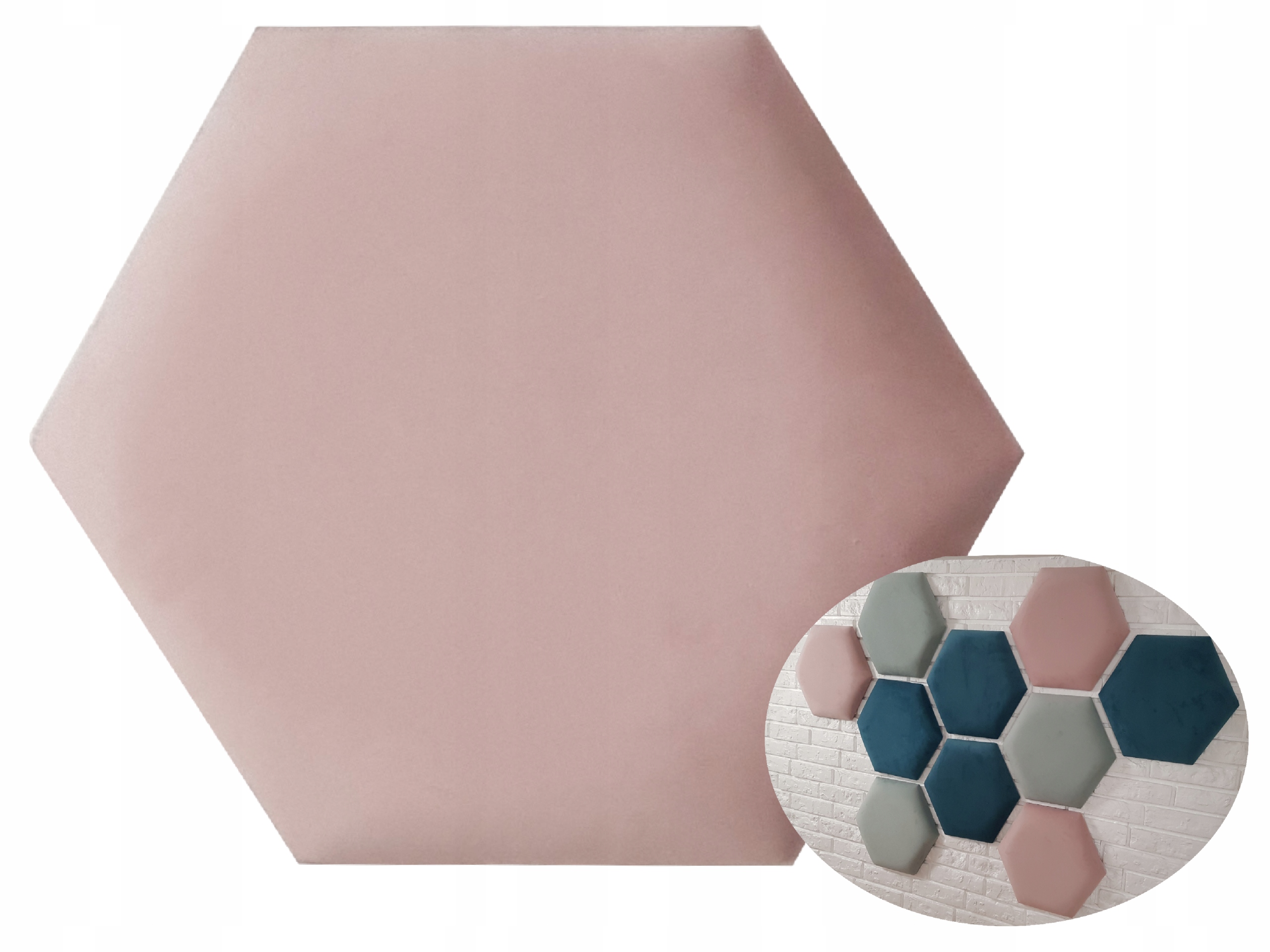 

Panele tapicerowane Hexagon Plaster Miodu B