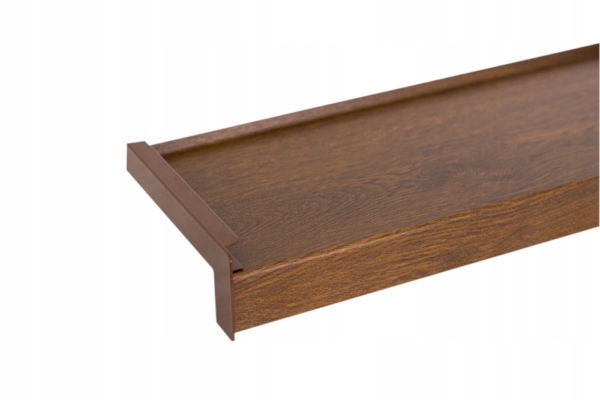 Venkovní Ocelový Parapet Podobný Dřevu Ořech Standard 180x30 cm