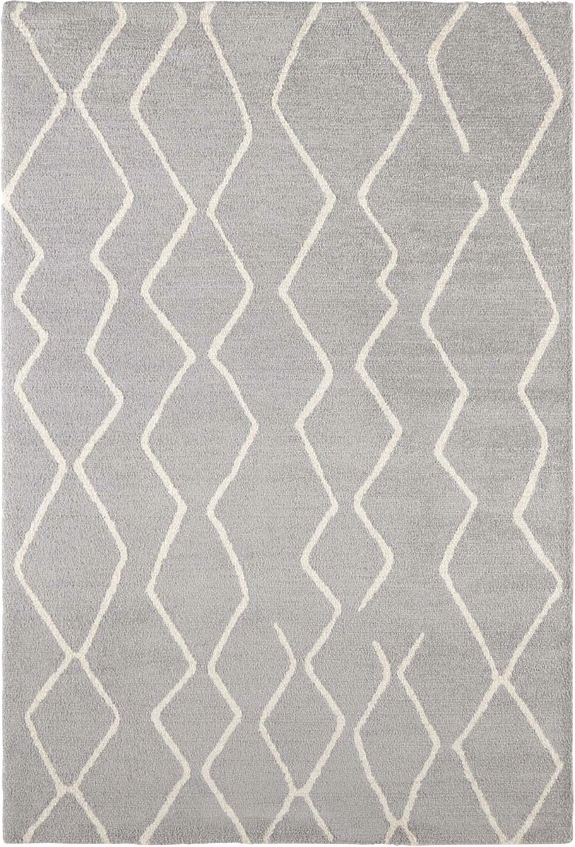 Moderný šedý krémový koberec do obývačky Elle Decor 160 x 230 cm