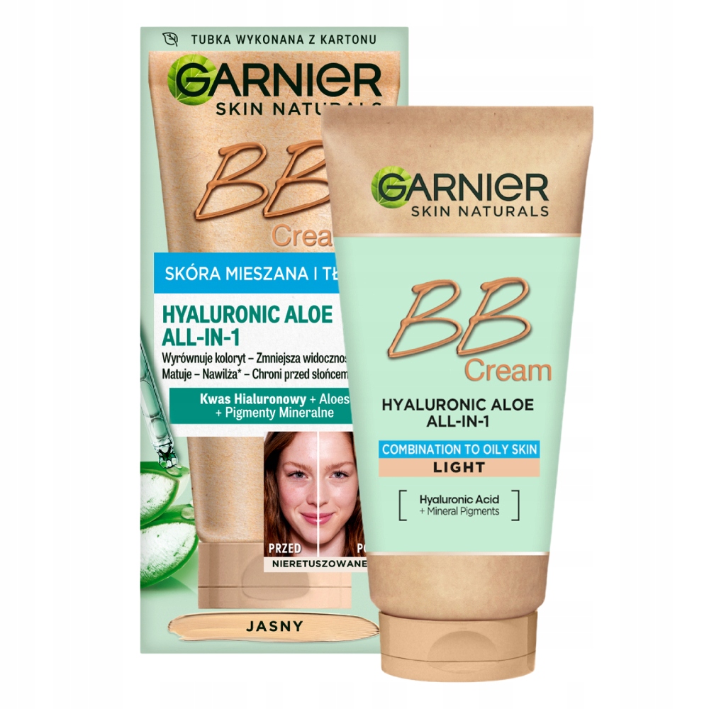 

Garnier Krem Bb jasny light skóra tłusta mieszana
