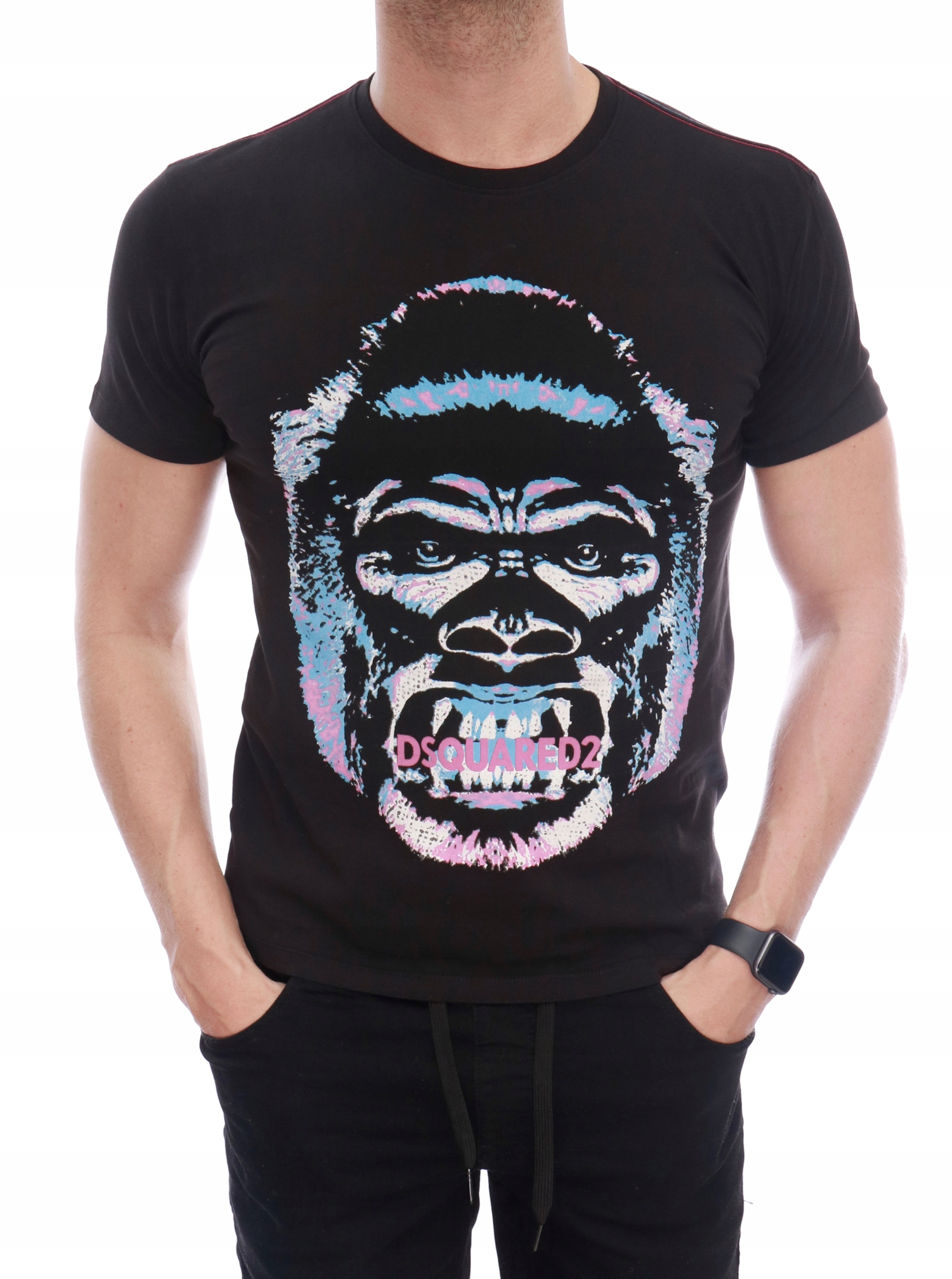 

Dsquared T-shirt Koszulka Męska Czarna S