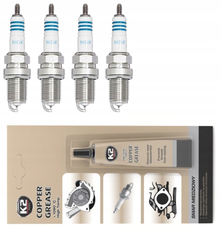 NGK ŚWIECA ZAPŁONOWA IRYDOWA LPG3 1498 + SMAR