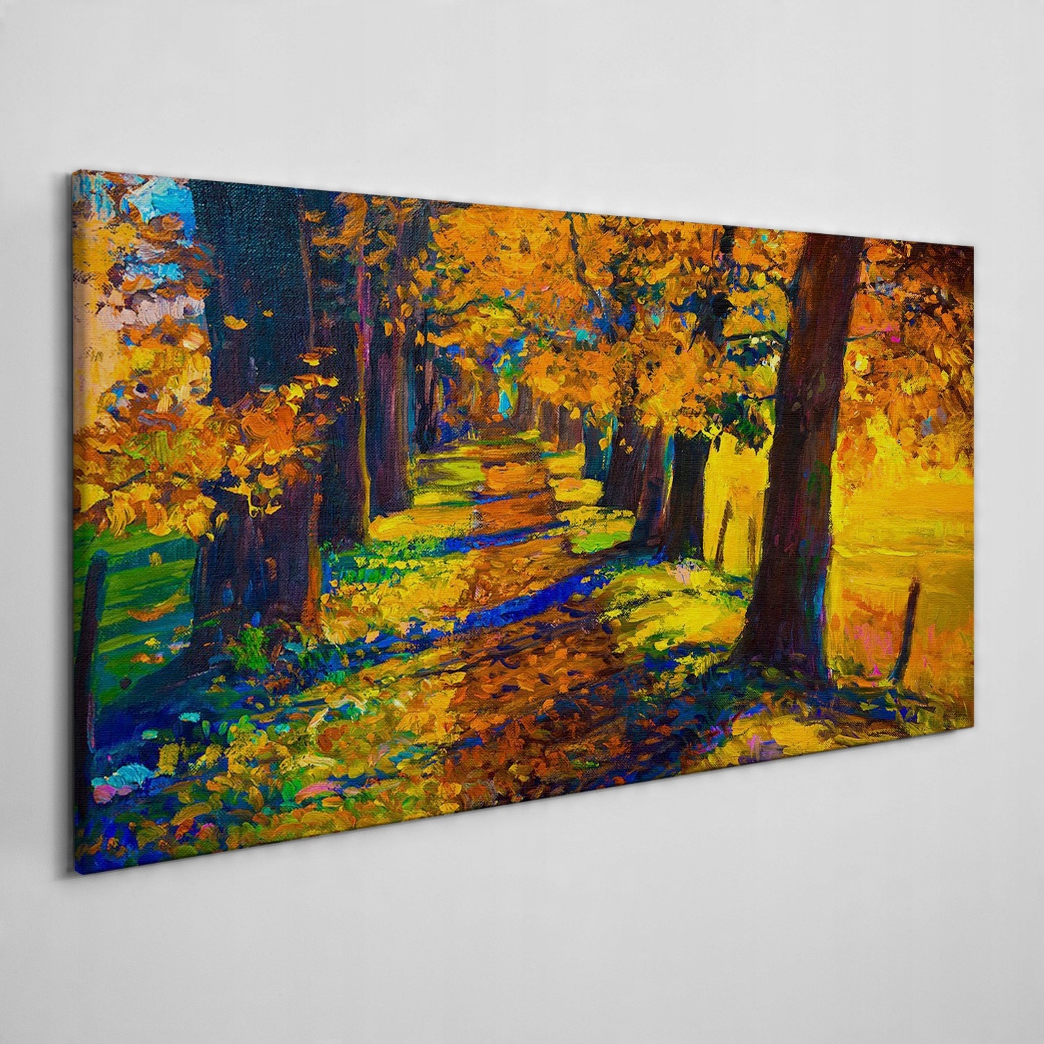 

Obraz płótno Ścieżka drzewa liście jesień 140x70