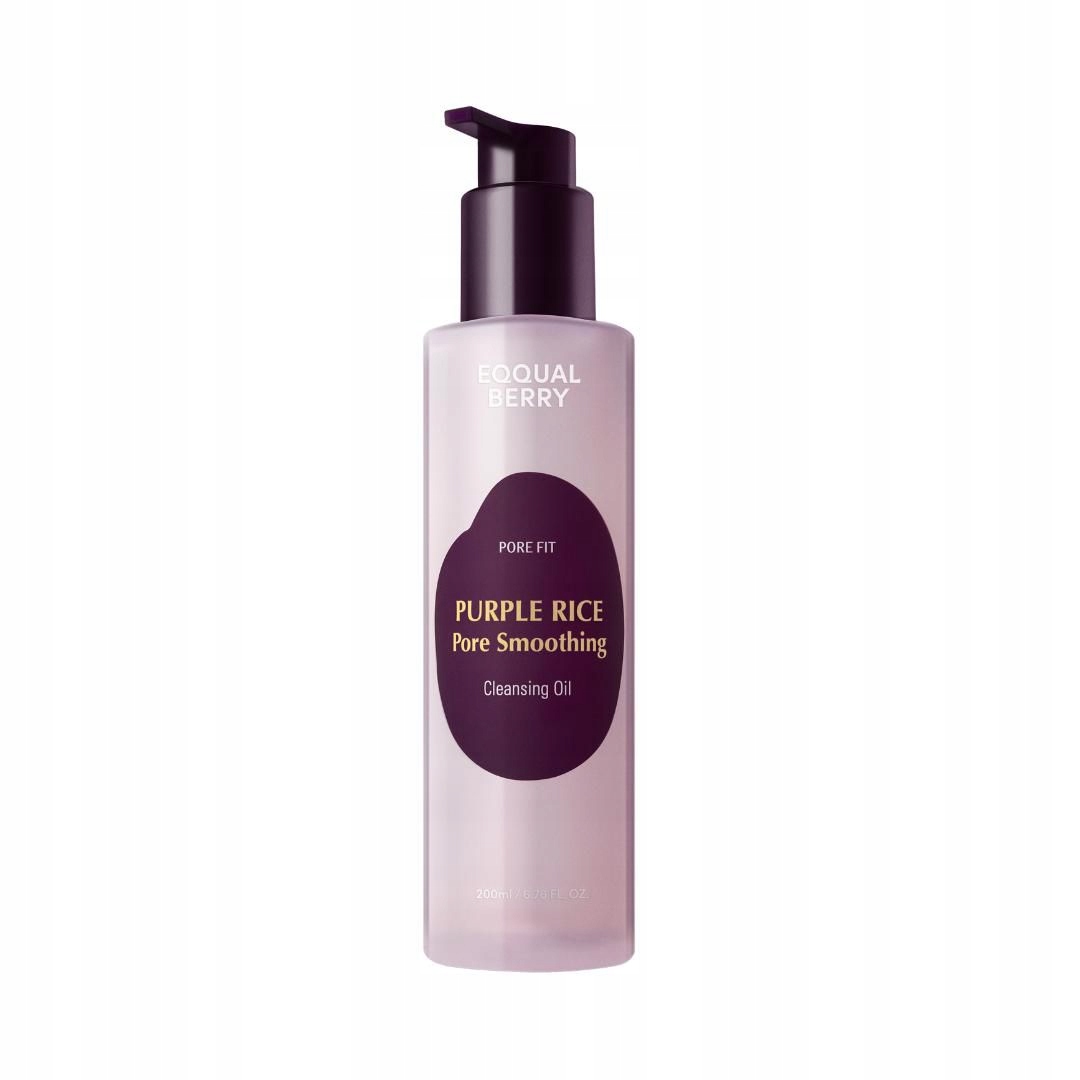 Eqqualberry Čisticí Olej Na Obličej Pro Zjemnění Pórů S Fialovou Rýží Fialový 200 ML