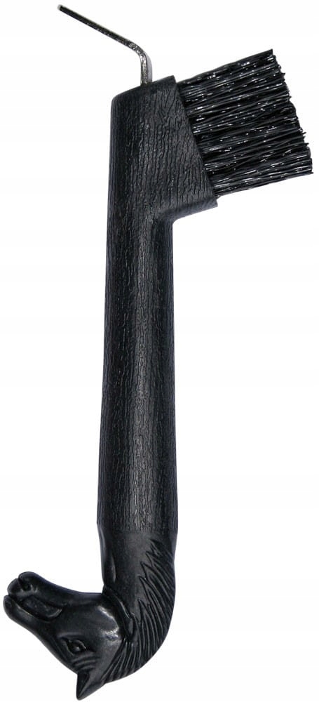 Kopystka ze szczotką Harry's Horse HorseHead czarna