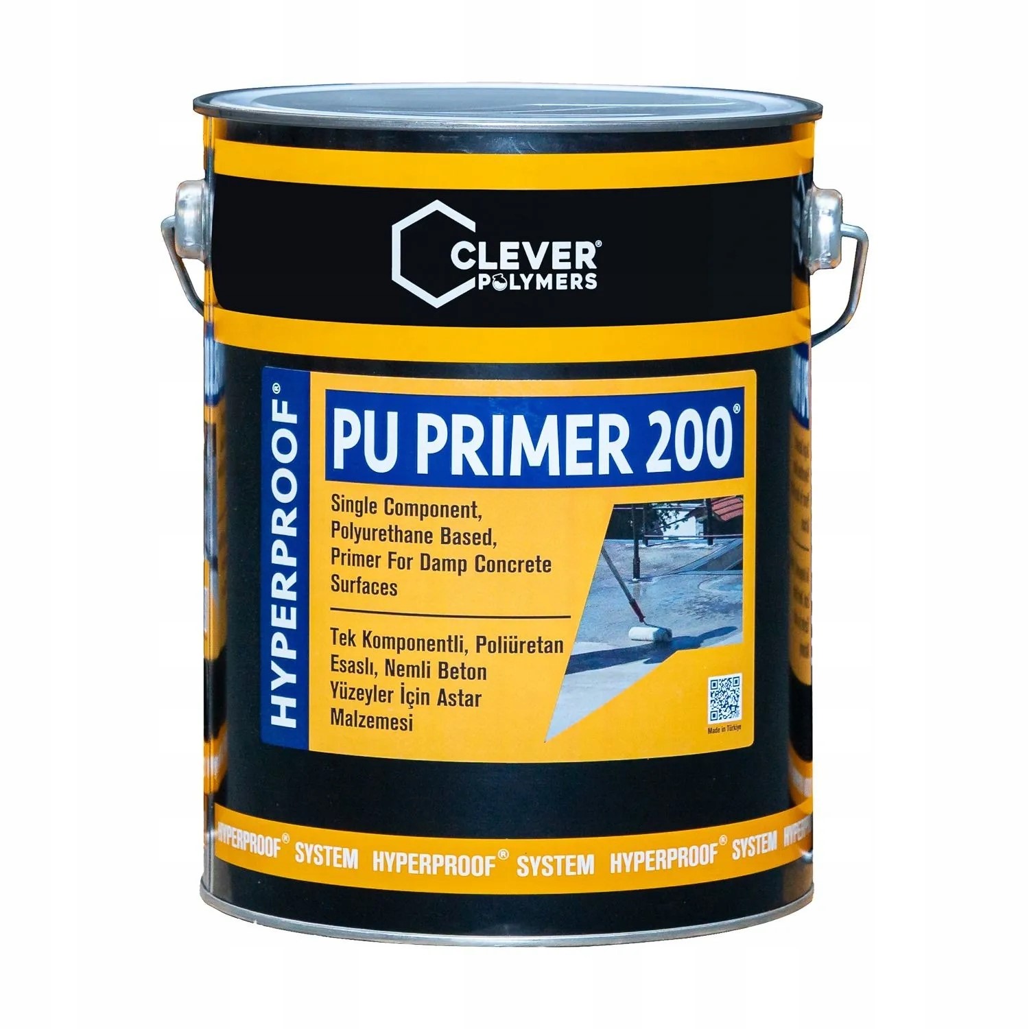Grunt Poliuretanowy Clever Primer PU200 – 4 l grunt do betonu przyczepny