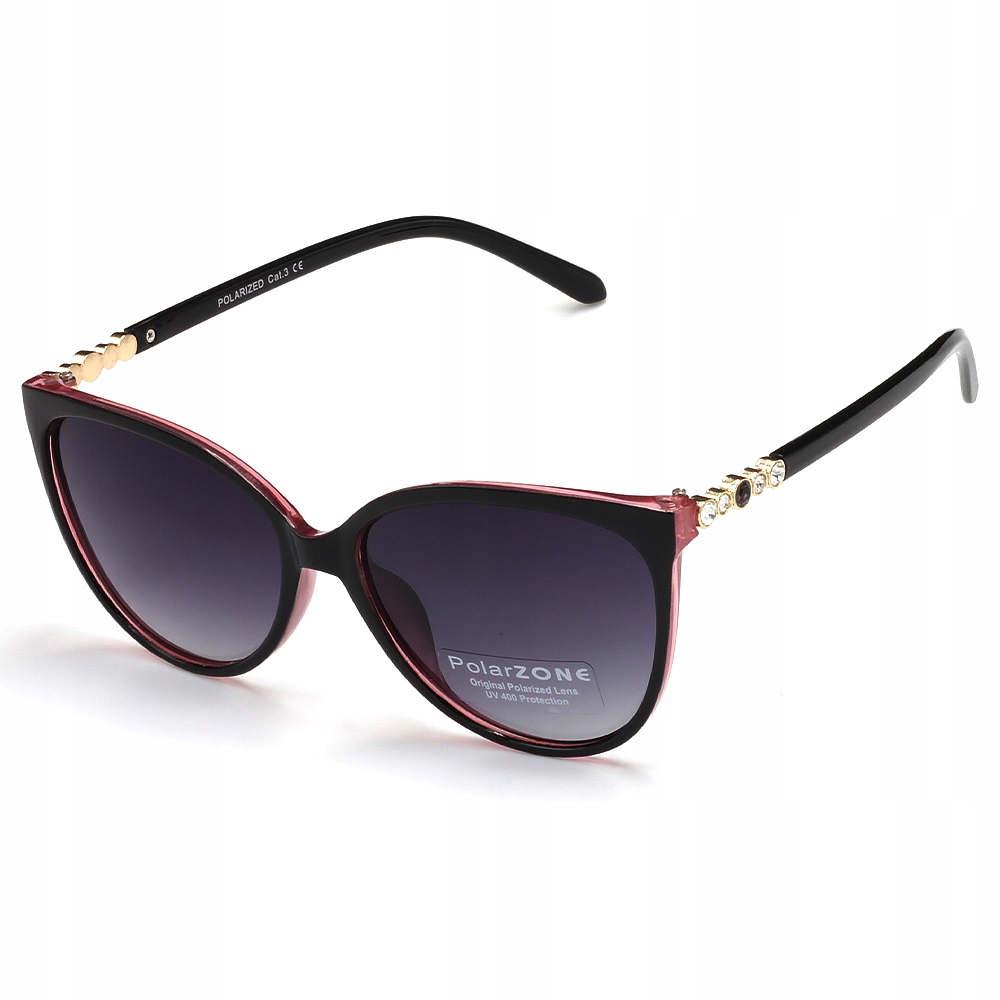 OKULARY PRZECIWSŁONECZNE DAMSKIE UV400 POLARYZACYJNE POLARZONE Model KOTKI