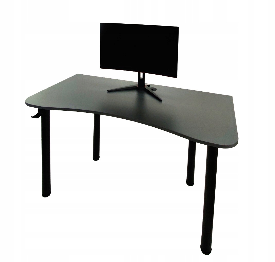 BIURKO GAMINGOWE KOMPUTEROWE + UCHWYT NA SŁUCHAWKI