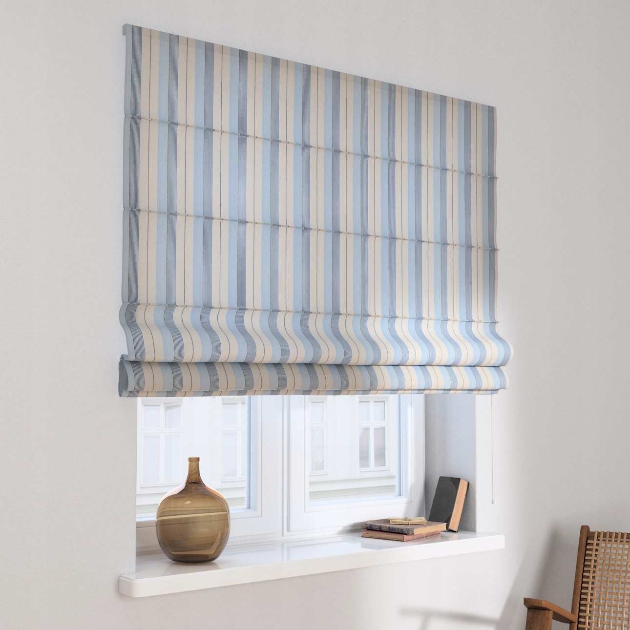 Hotová římská roleta Capri 140 x 180 cm modrá